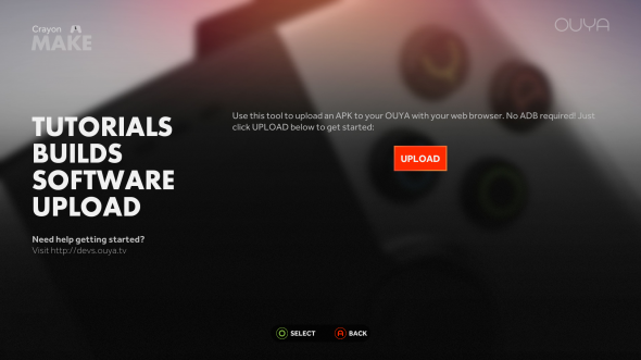 OUYA Upload APK